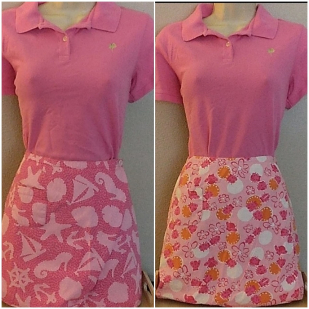 Lilly Pulitzer White Label reversible skirt sz 2